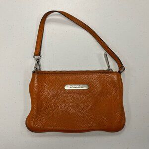 Michael Kors Brown Pebble Leather Clutch